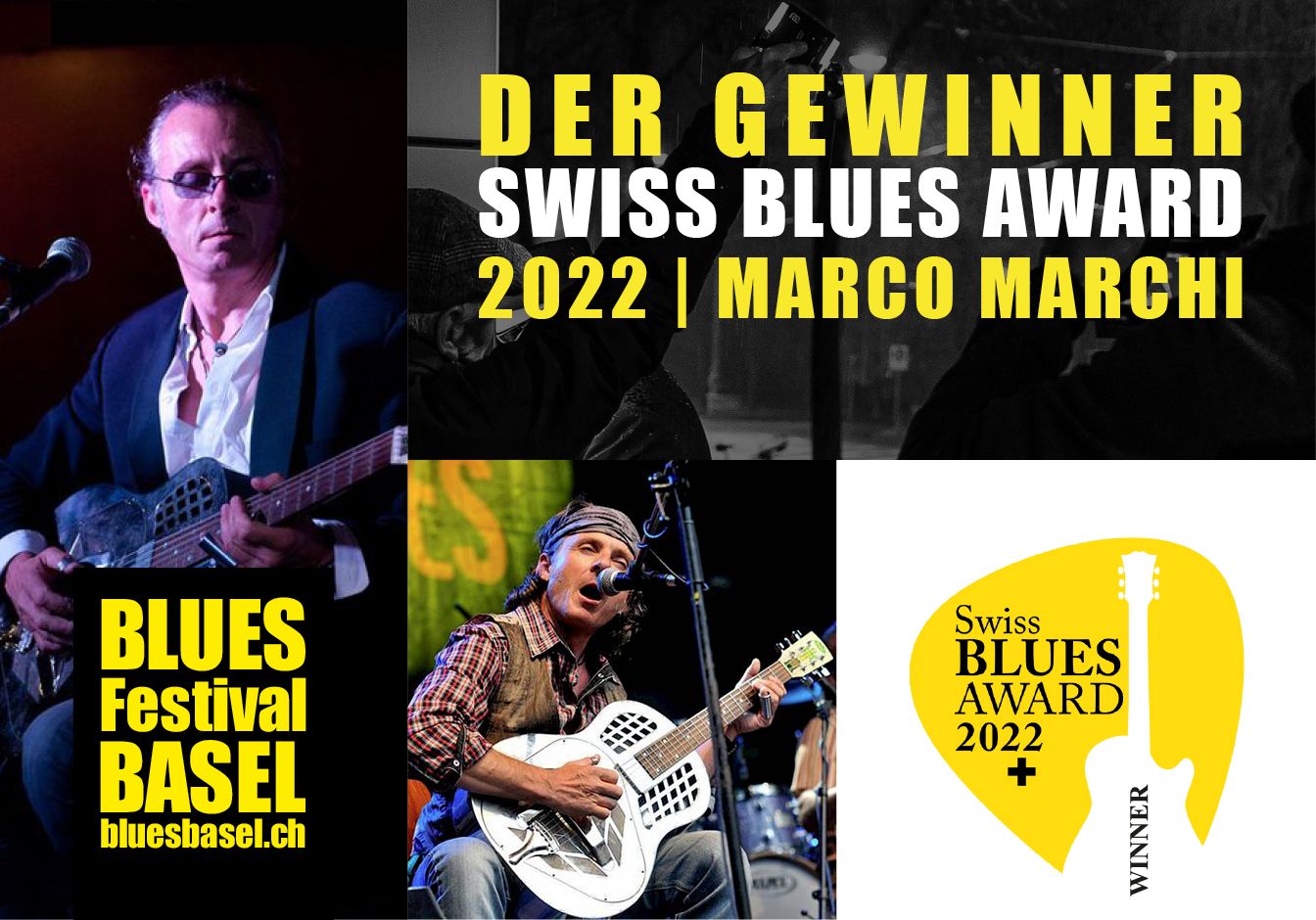 MARCO MARCHI GEWINNT DEN SWISS BLUES AWARD 2022